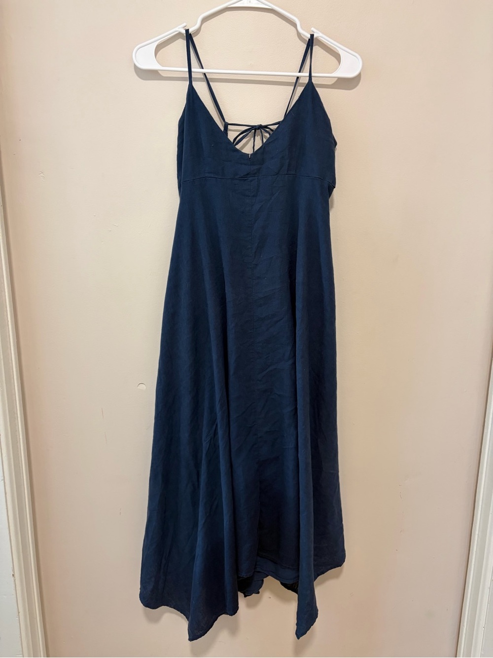 Joe Fresh Navy Open Back Maxi Dress